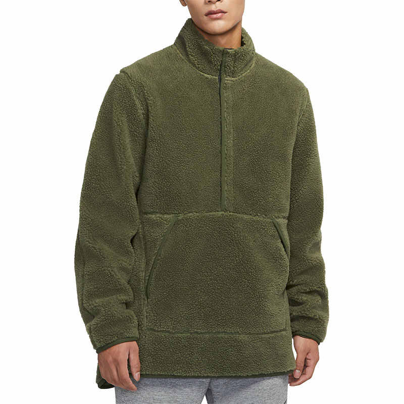 Nike Бархатное пальто мужское тёмно-зелёное, Dark Green — фото 4