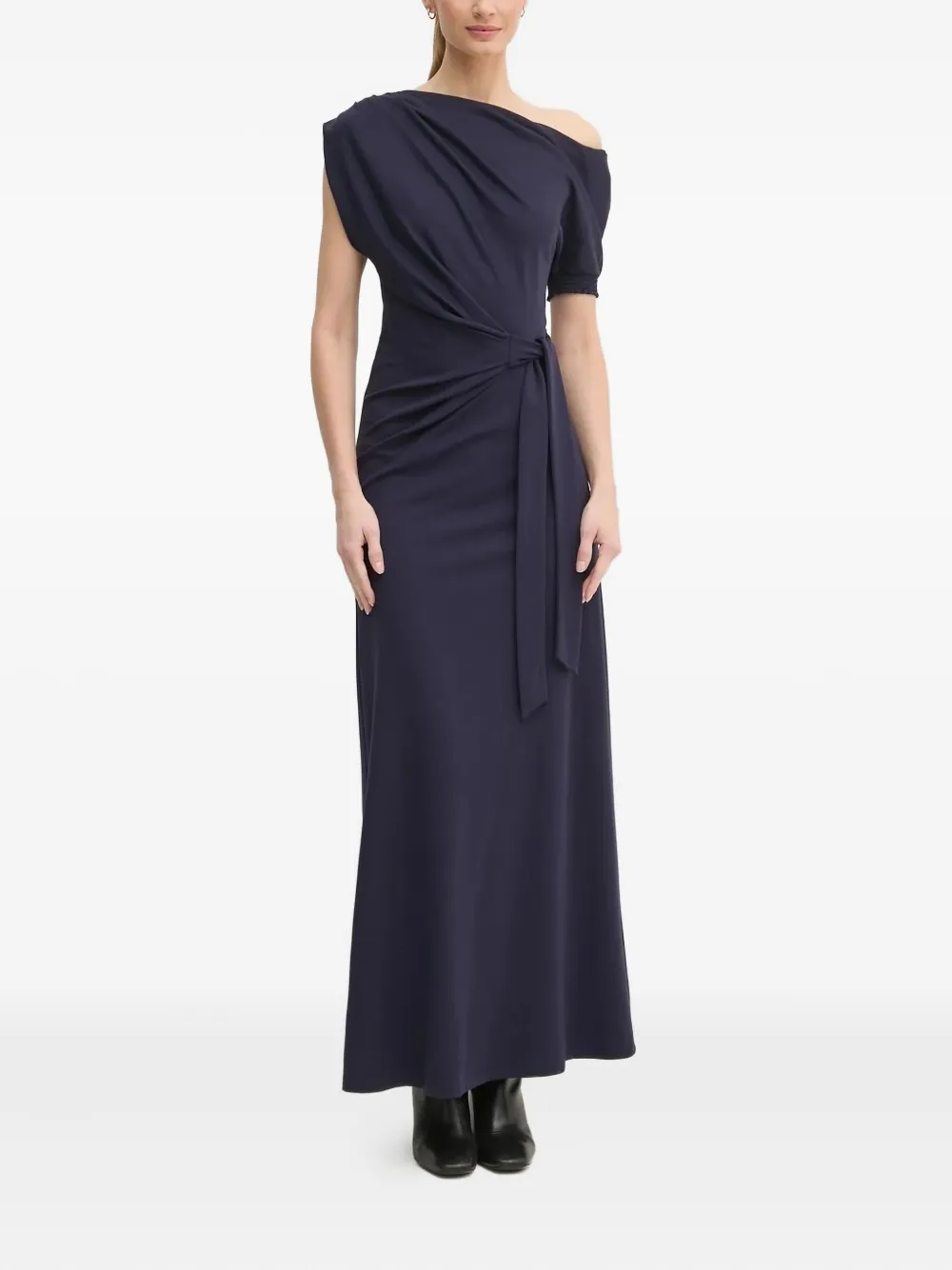 

Платье макси с асимметричным вырезом DVF Diane von Furstenberg, синий