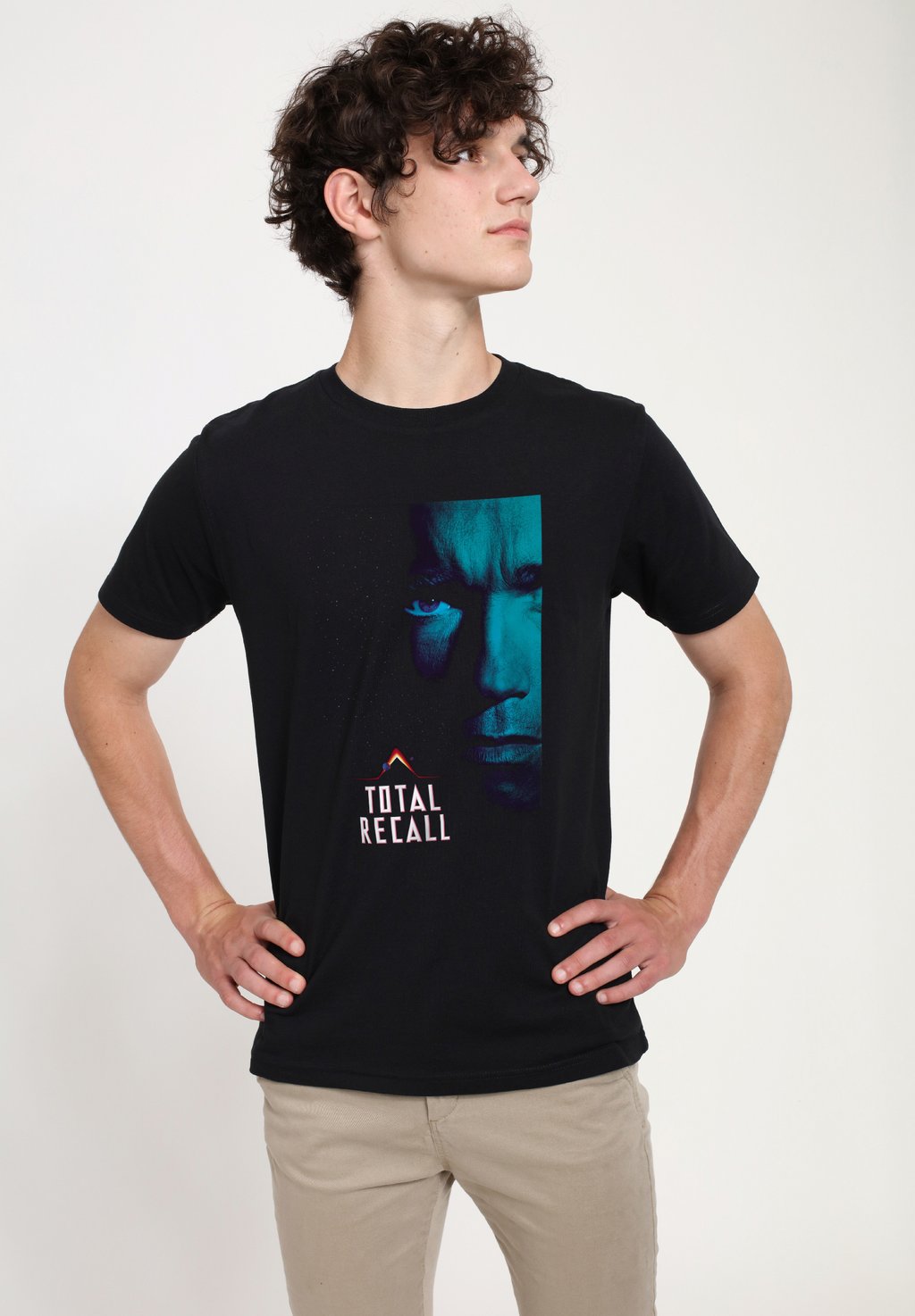 

Футболка с принтом TOTAL RECALL DOUG QUAID SPACE POSTER Henry Tiger, черный