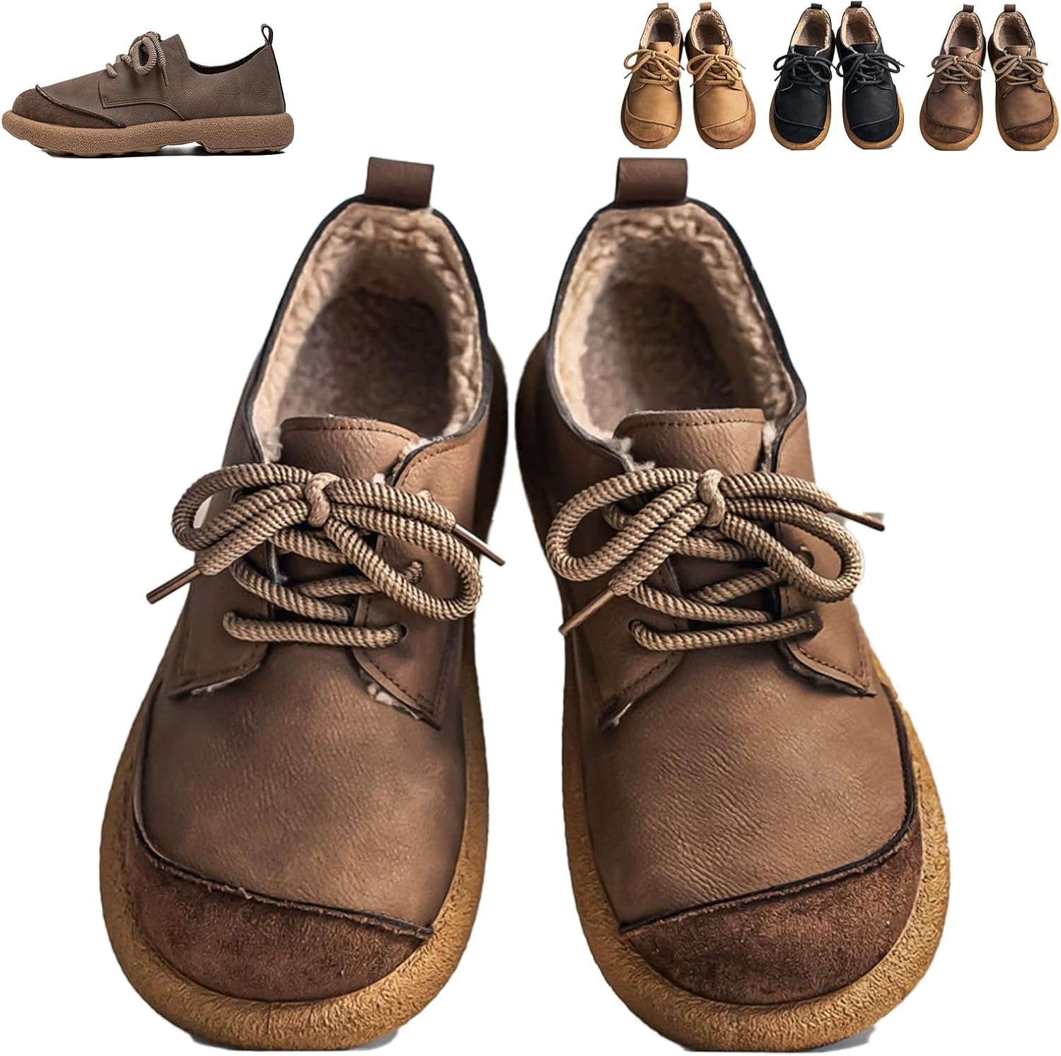 

Мужские кроссовки с широкой носочной частью босоножечного типа, повседневные ортопедические ботинки Чукка до щиколотки, удобные для ходьбы на улице Ghtrhsb, коричневый