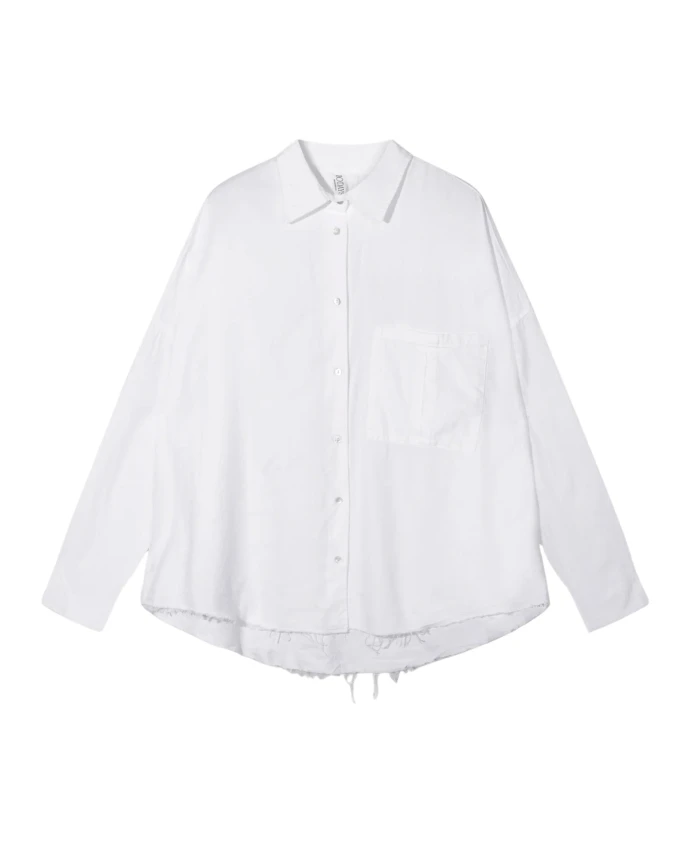 

Свободная рубашка из органического хлопка пике 10Days, белый