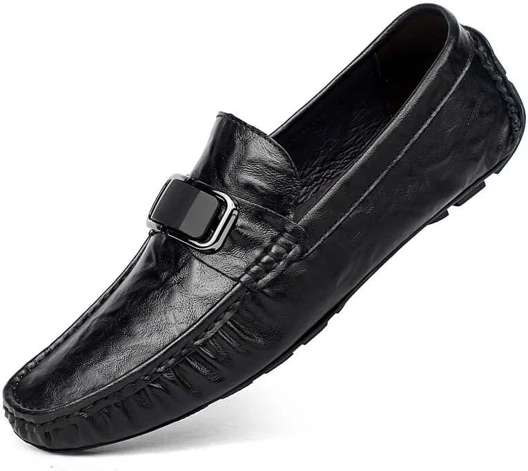 Туфли классические кожаные, Men's Slip-Ons Loafers, Black KswyyuwxgqI