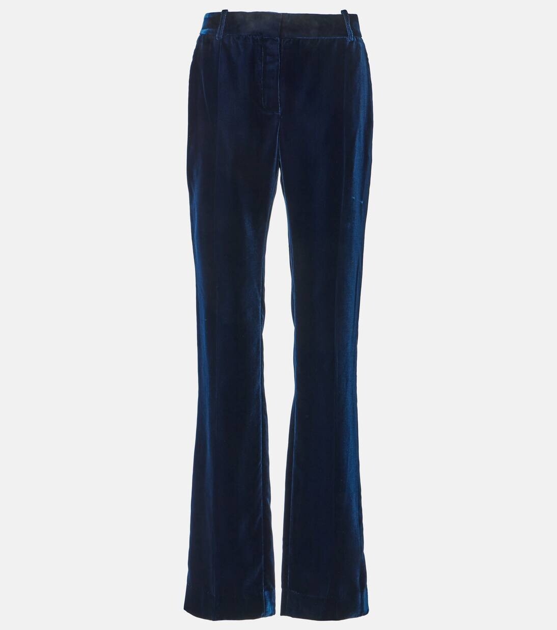 

Прямые брюки из струящегося бархата Nina Ricci, цвет bleu