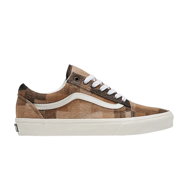 

Кроссовки Vans Old Skool Checkerboard Sweater - Brown, коричневый
