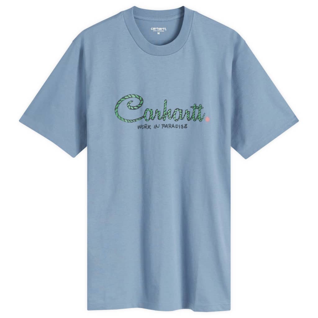 

Футболка с принтом Paradise script Carhartt Wip, цвет positano