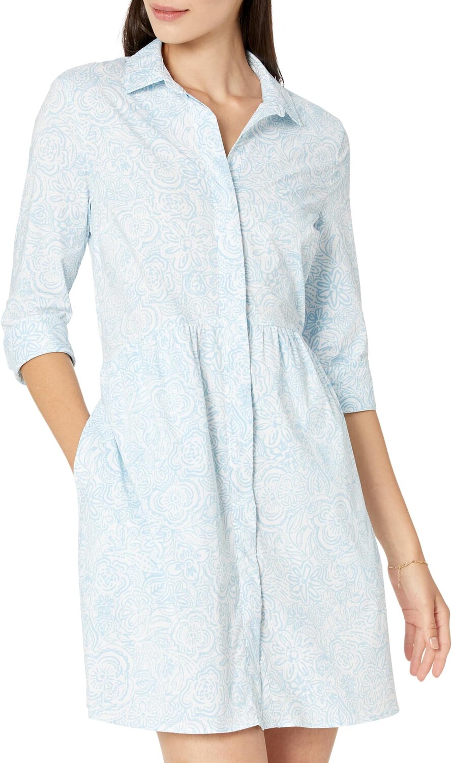 

Платье Southern Tide Cara Brrr Forever Floral Dress, цвет Sky Blue
