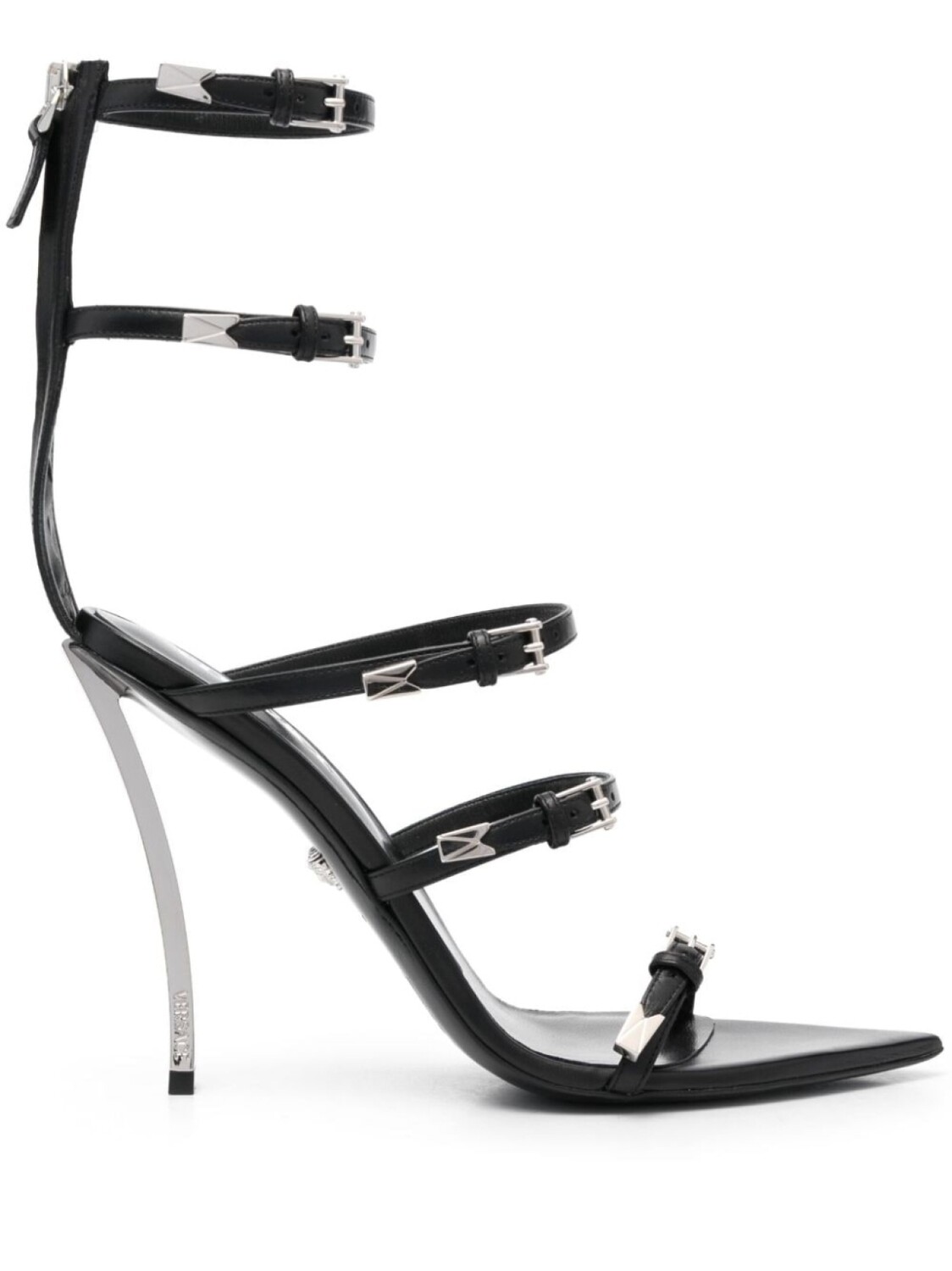 Versace босоножки Pin-Point 120, черный