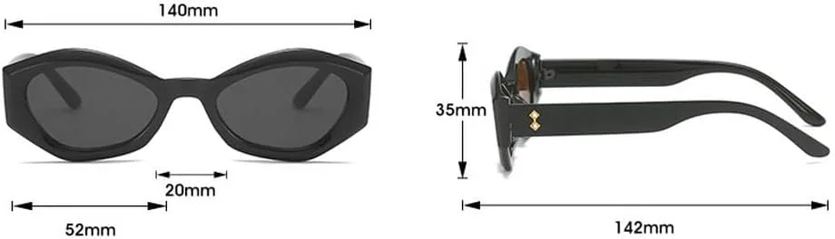 

Солнцезащитные очки «кошачий глаз» с бриллиантами, женские, в стиле панк, разноцветные, модные, женские, мужские, с защитой от УФ-излучения UV400 TYUVIVO, Black-brown
