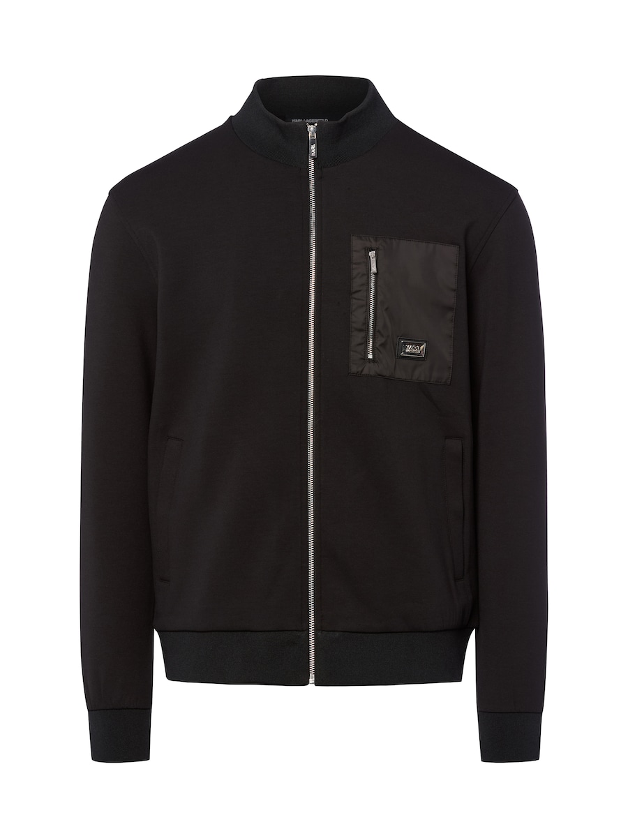 

Толстовка с капюшоном на молнии Karl Lagerfeld, черный