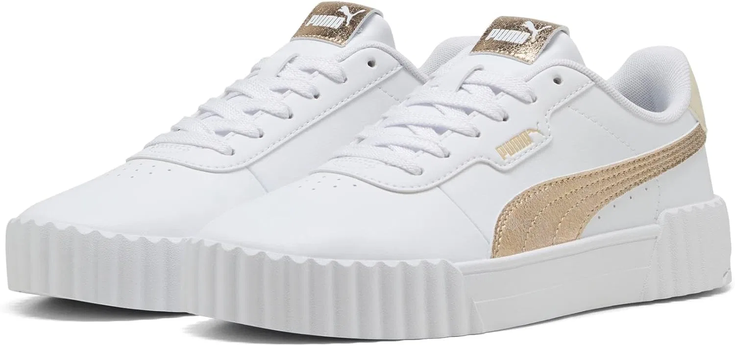 Кроссовки теннисные PUMA, цвет 3 0 Metallic Whisper White Gold, размер 9 US