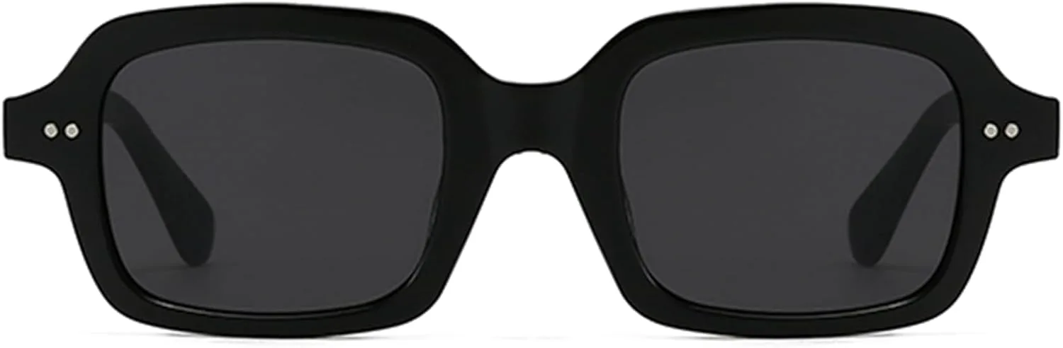 

Солнцезащитные очки VIA LEECA в стиле ретро, ​​квадратные, для женщин и мужчин, модные винтажные, в стиле 70-х, 80-х и 90-х годов. Дизайнерские очки, Black