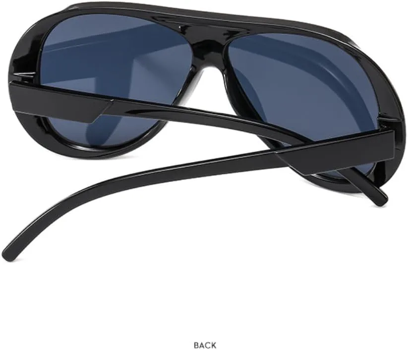 

Роскошные женские солнцезащитные очки в стиле панк для мужчин, для активного отдыха, велоспорта и спорта, защита от УФ-излучения UV400 TVTBBVV, Silver Clear