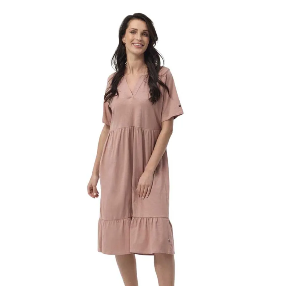 

Платье Redgreen Darlene short sleeve midi, розовый