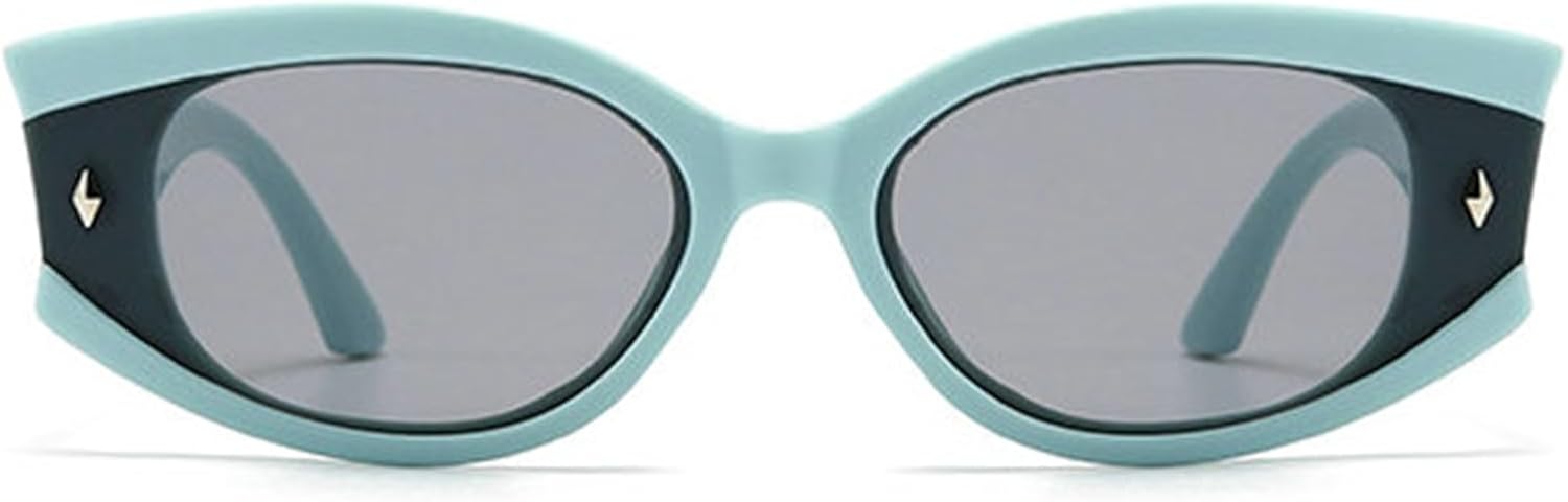 

Willochra Модные солнцезащитные очки неправильной формы «кошачий глаз» для женщин, защита от УФ-излучения UV400, ретро-стиль, панк-стиль, модные солнцезащитные очки для мужчин с леопардовым принтом F27, Green