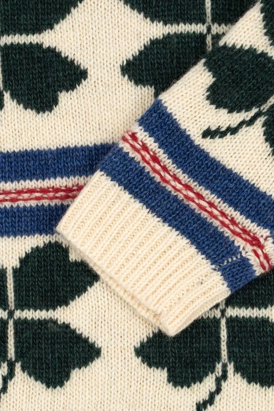 Детский шерстяной свитер BILLI SWEATER Konges Sløjd, бежевый — фото 3