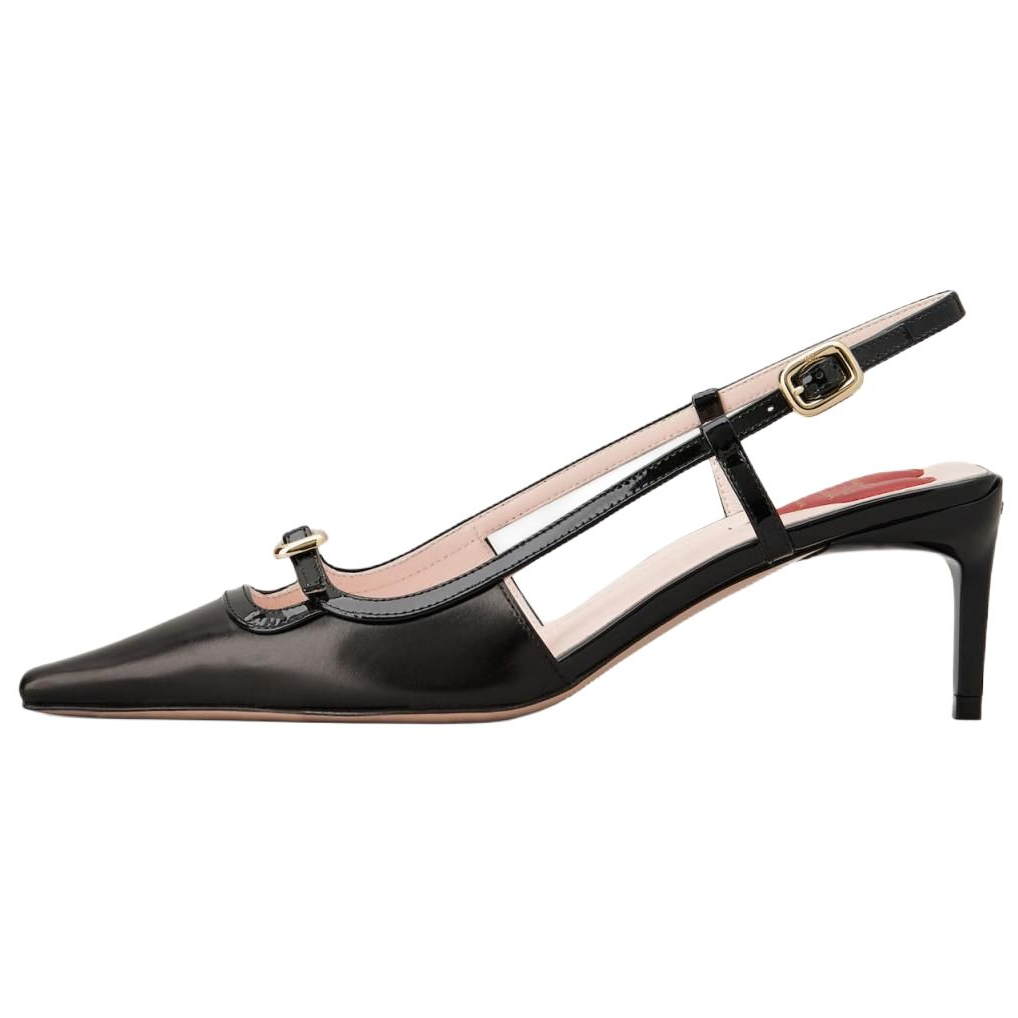 Туфли-лодочки с острым носком и открытой пяткой Roger Vivier, Original Shoe Box Included