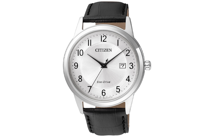 

CITIZEN Часы Ecology Drive Collection Solar Quartz Movement Cow Leather Strap Watch Men's Watch White Dial AW1231 07A