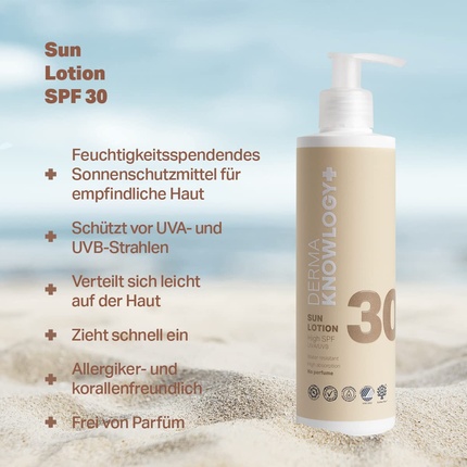 Солнцезащитный лосьон Dermaknowlogy SPF 30, проверенный на аллергию, защита от солнца ‎Dermaknowlogy — фото 3
