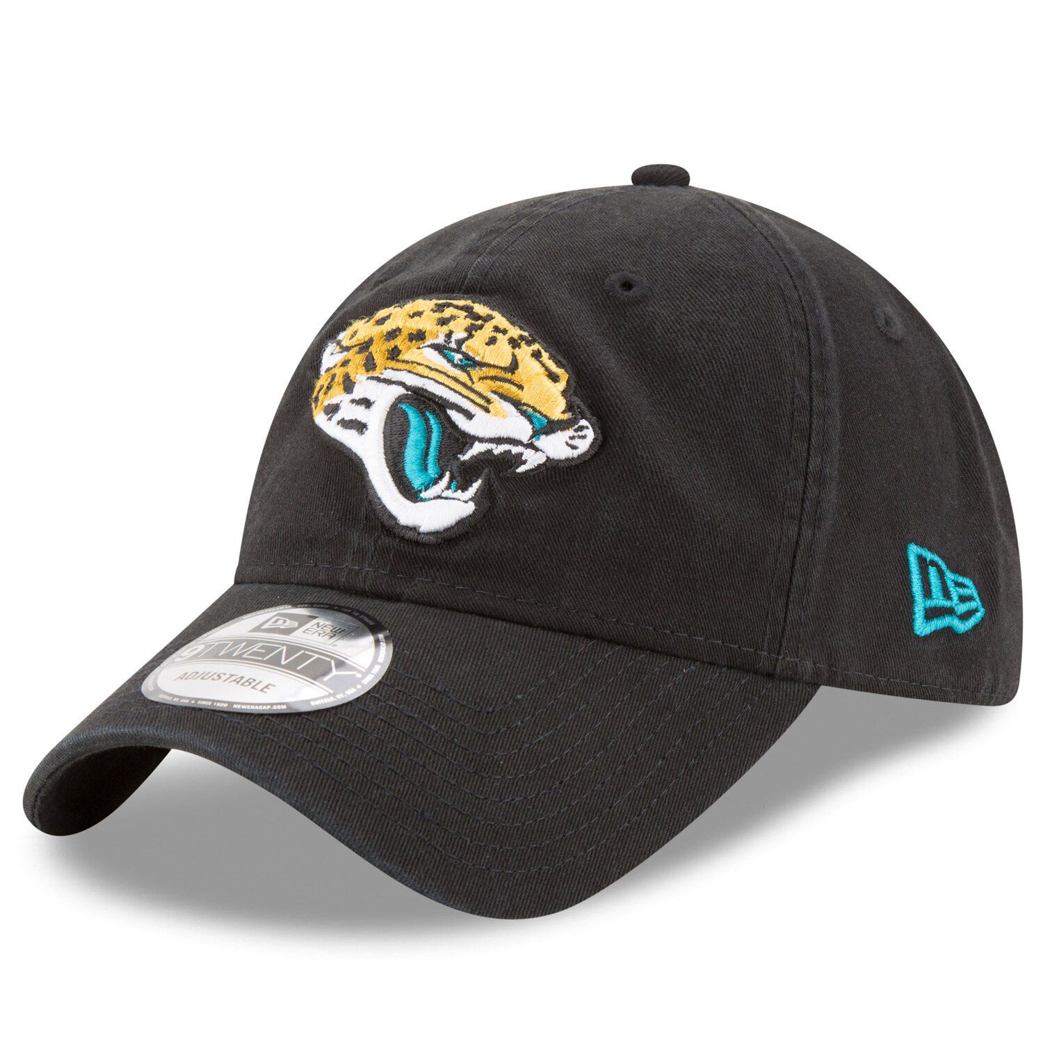 

Мужская регулируемая шляпа New Era Black Jacksonville Jaguars Core Classic 9TWENTY