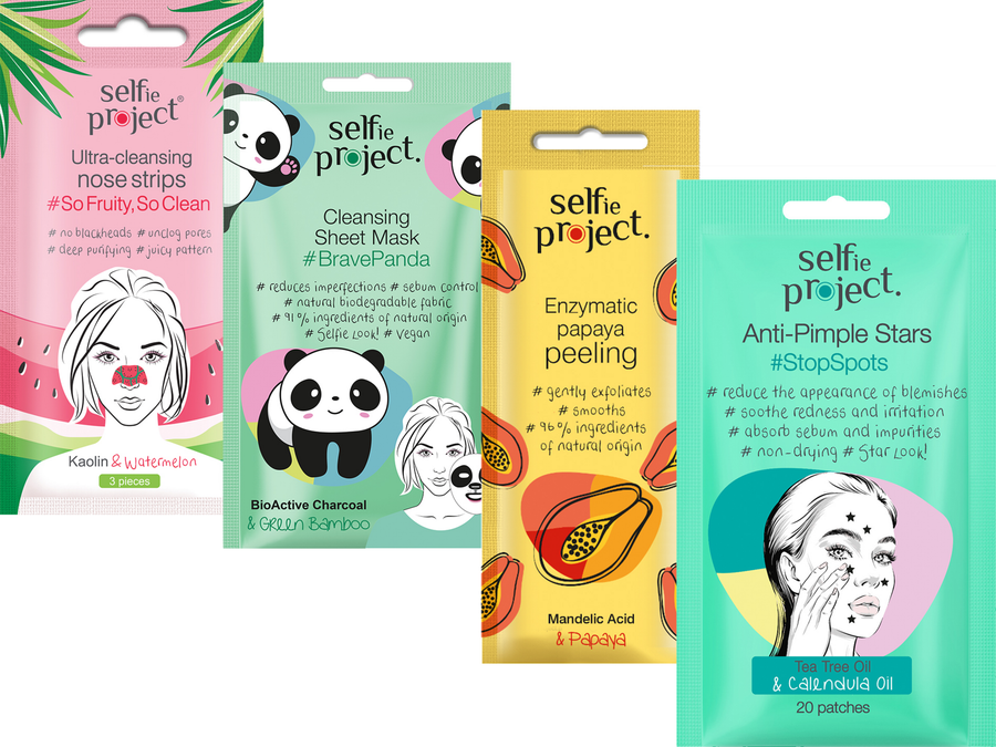 

Маска для лица Selfie Project Gesichtspflege Bundle #StopStops