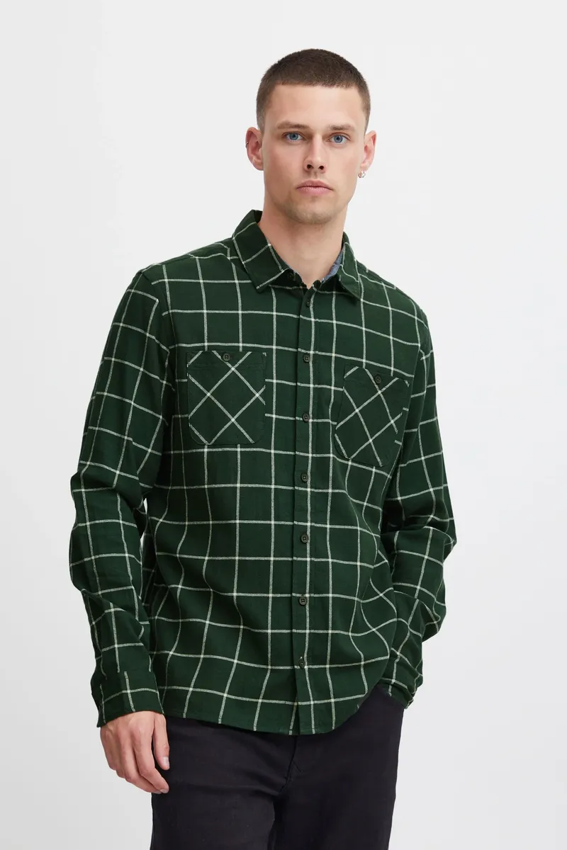 

Рубашка с длинными рукавами из смесового материала "BLEND BHShirt", цвет Deep Forest