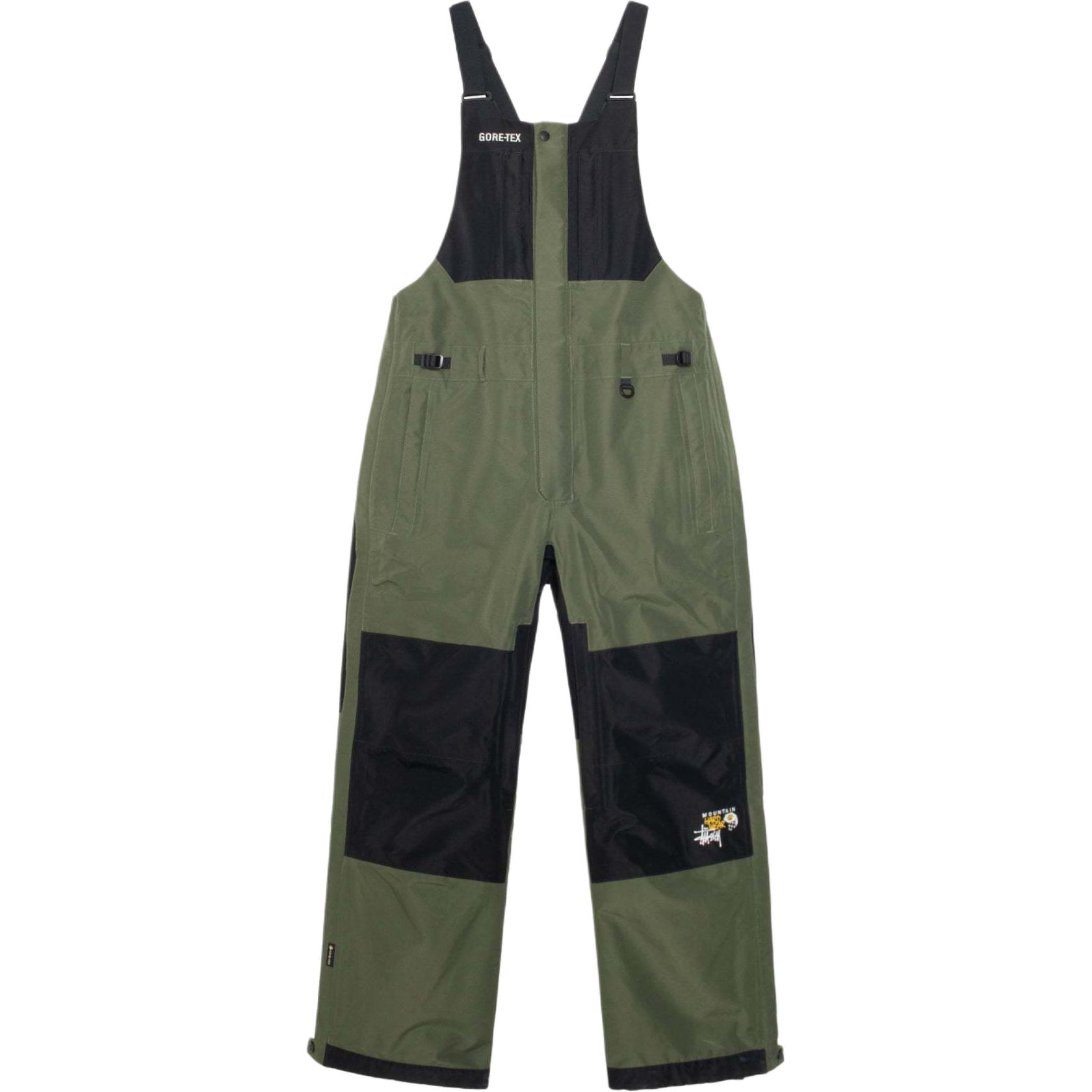 Горнолыжные брюки Mountain Hardwear Exposure Gore Tex Stussy, Темно-зеленый/черный — фото 2
