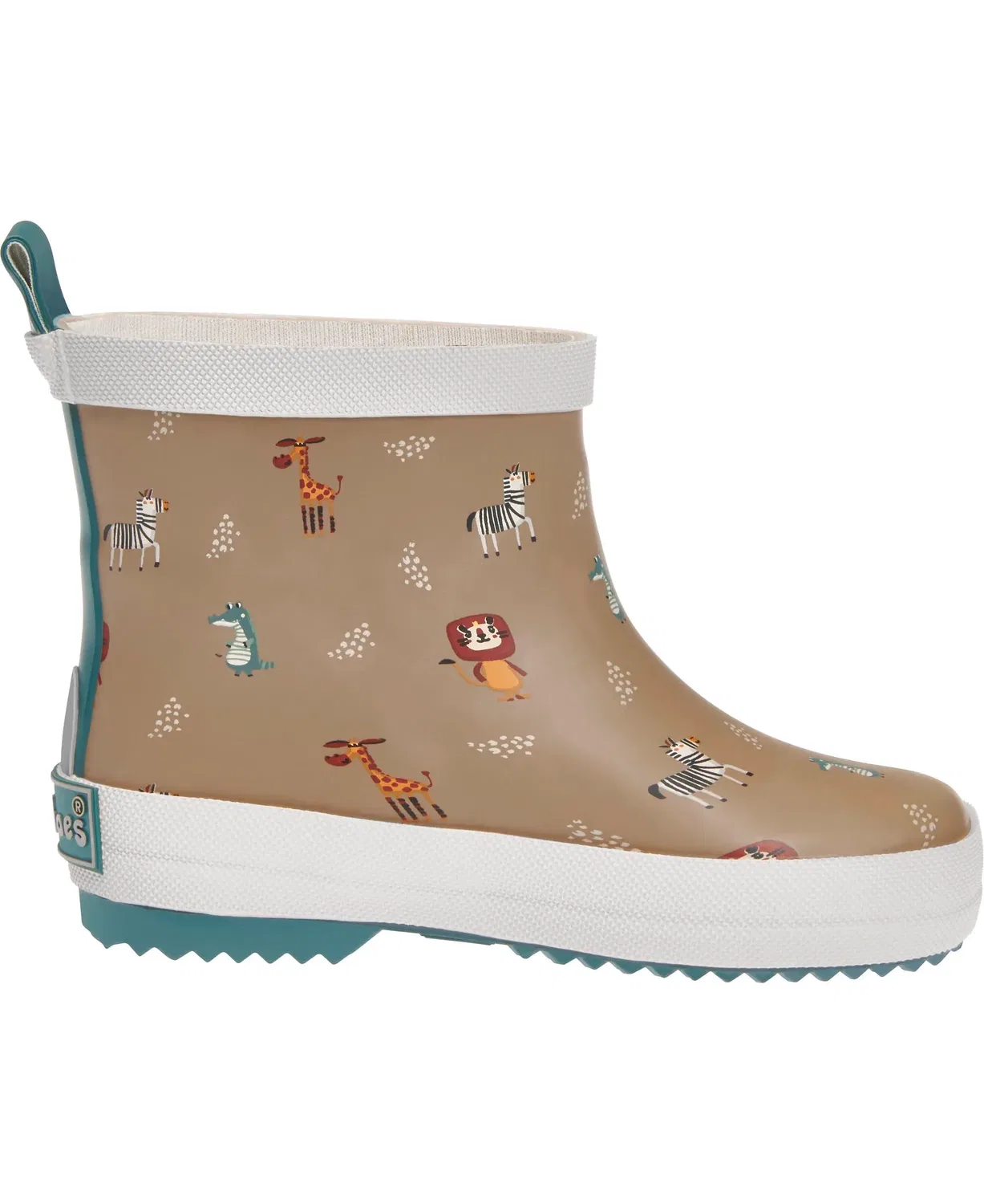 Резиновые сапоги с дикими животными, Playshoes, коричневый — фото 2