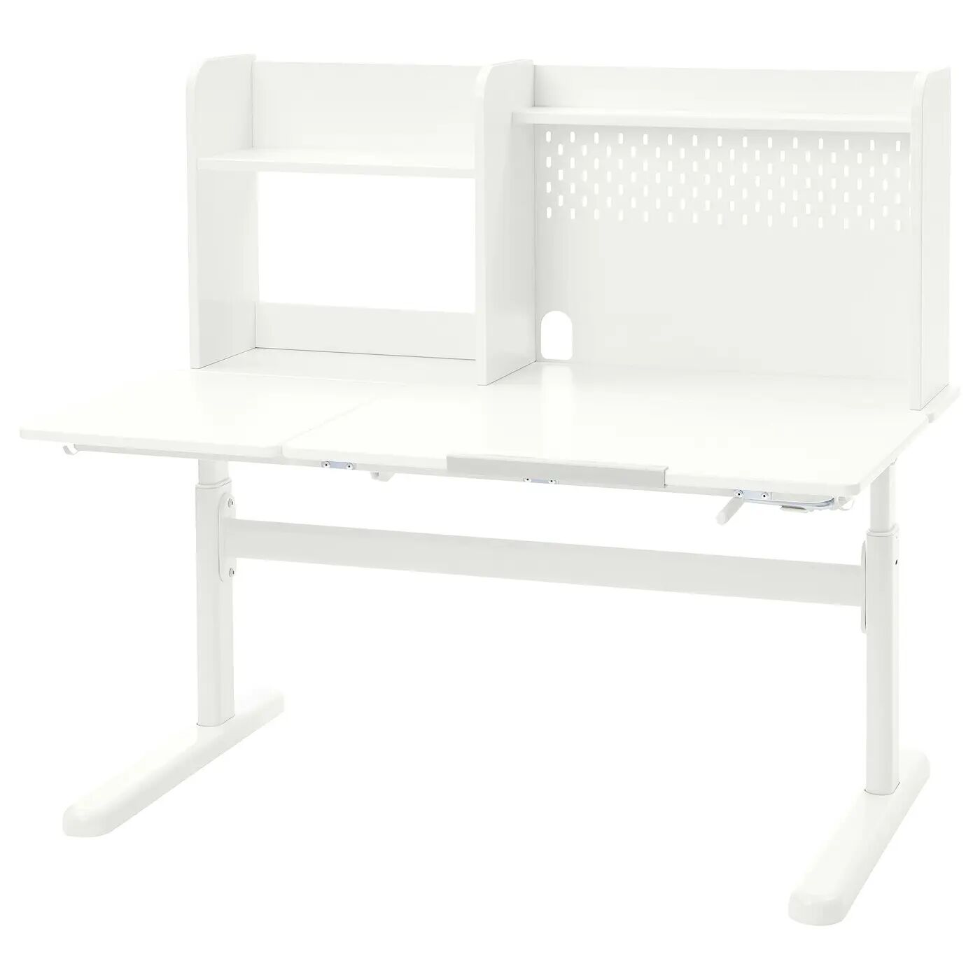 Детский стол+стул с подлокотниками BERGLÄRKA/GUNRIK IKEA, 120x70 см, белый/бирюзовый — фото 2