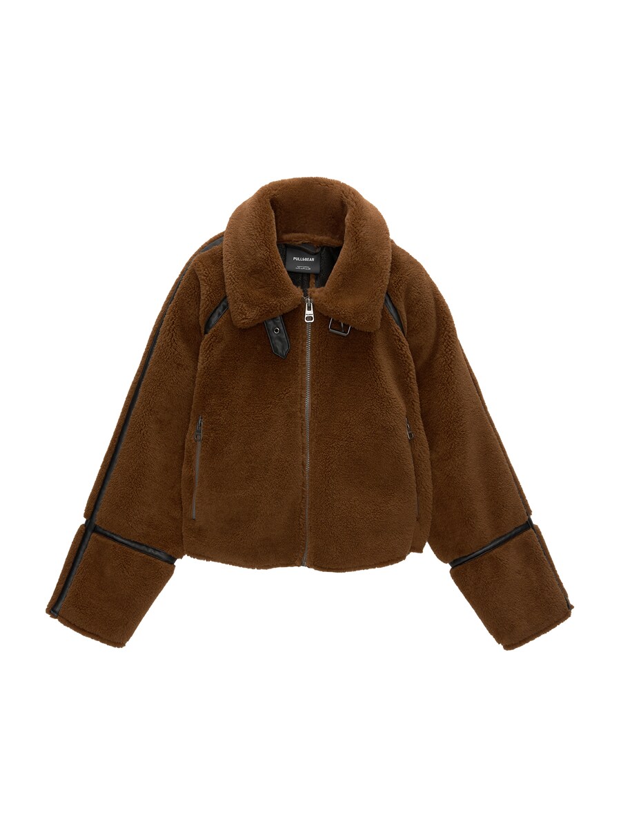 

Межсезонная куртка Pull&Bear, темно-коричневый