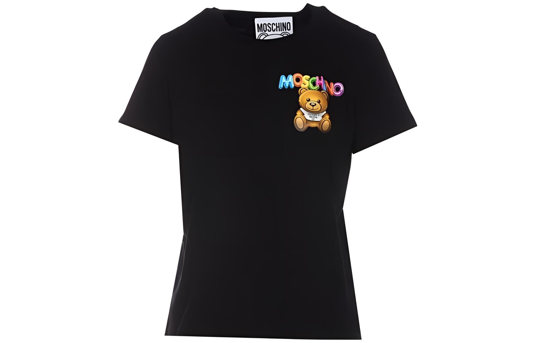 

Футболка женская черная MOSCHINO
