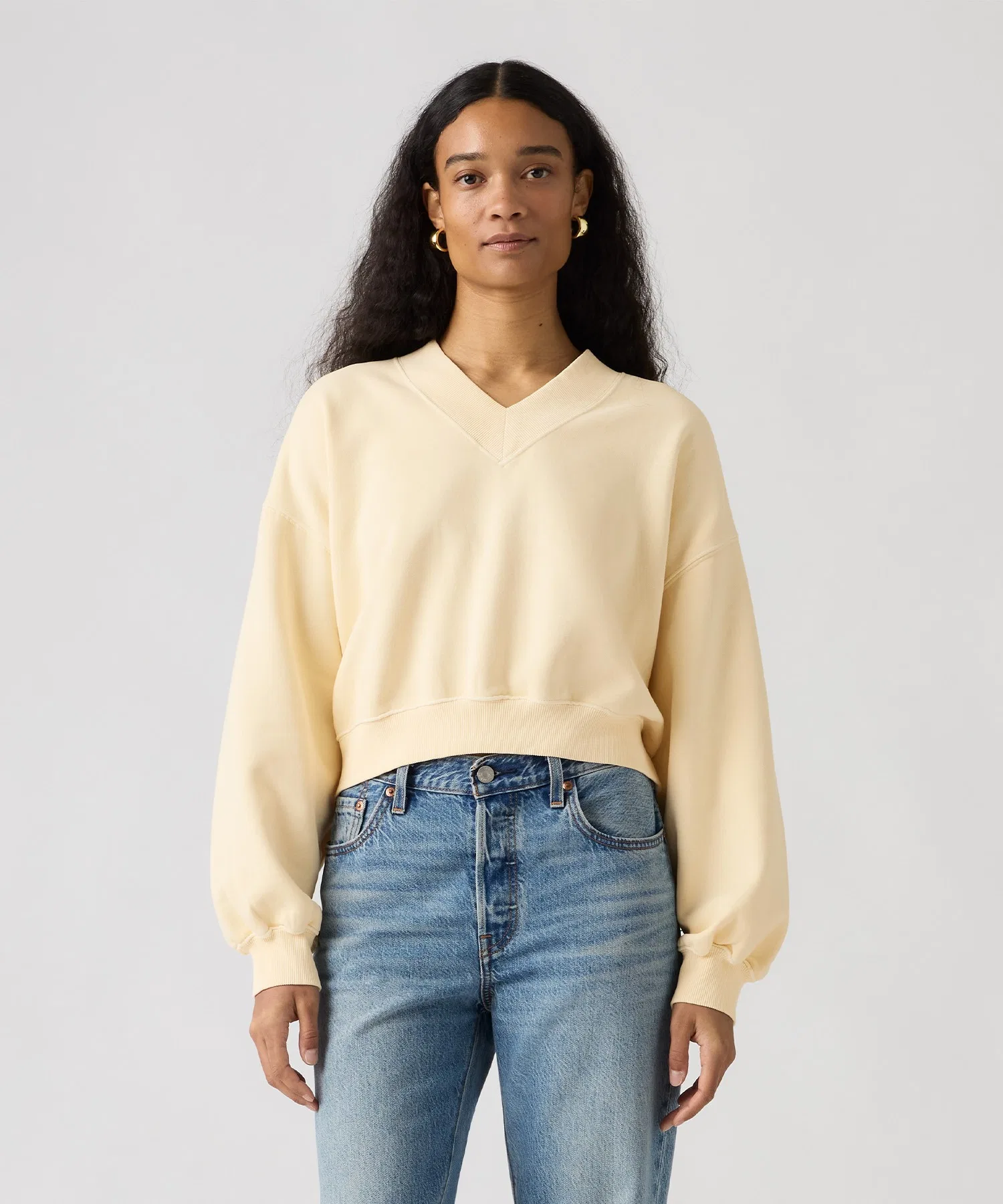 Винтажная толстовка Levi's с V-образным вырезом