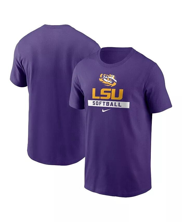 

Мужская фиолетовая футболка для софтбола LSU Tigers Nike, фиолетовый