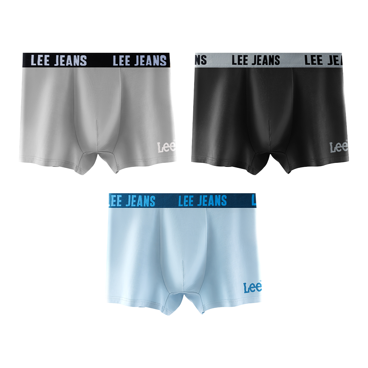 

Подарочный набор мужского белья Combo Set Lee, 3 Pack (серый+черный+светло-синий)