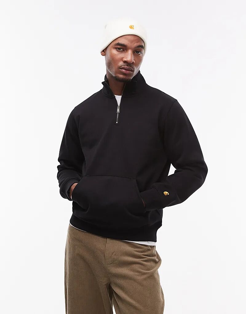 

Толстовка с застежкой-молнией на половину длины черного цвета Carhartt WIP