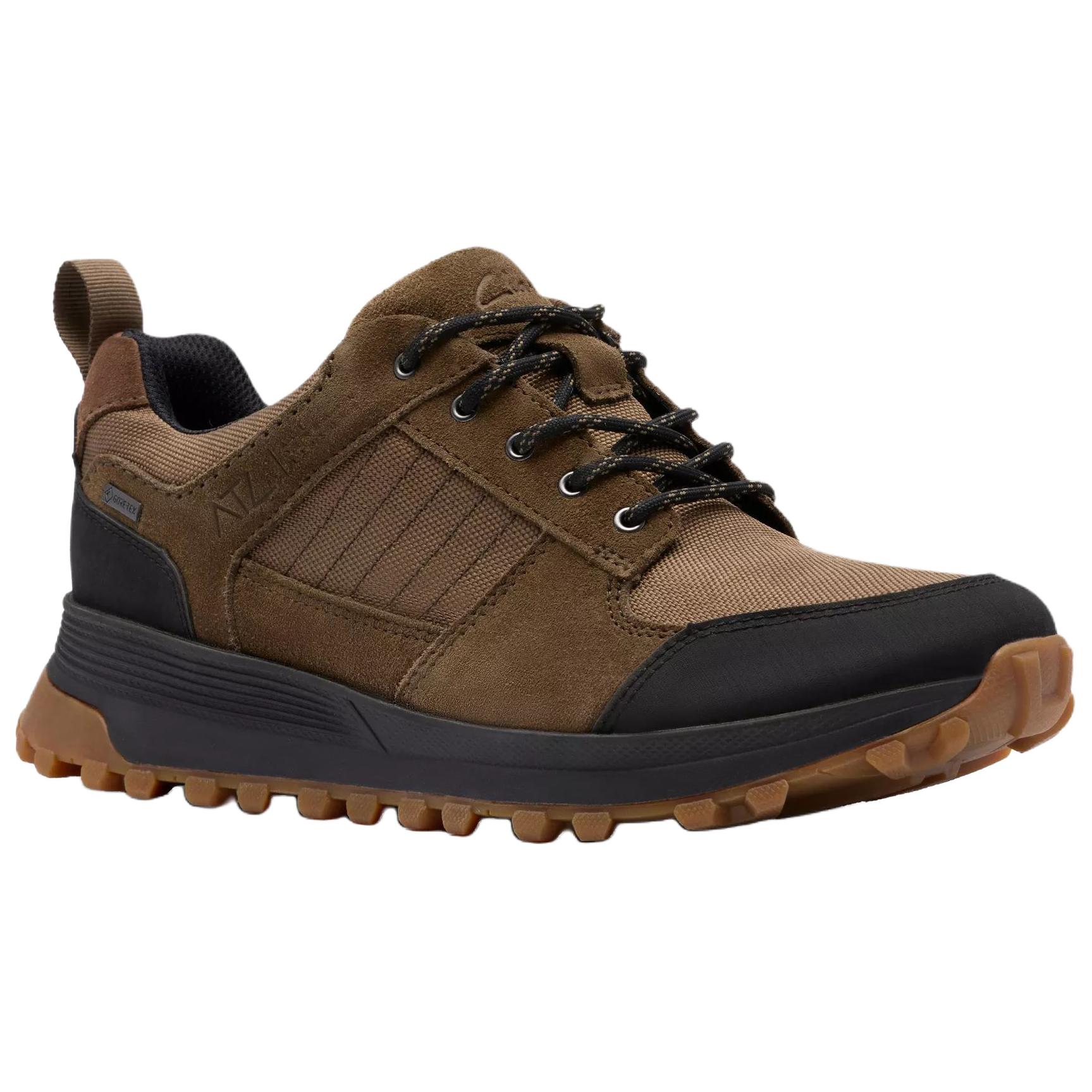 Clarks Атл Трек GTX низкие повседневные туфли мужские хаки, цвет Khaki — фото 3