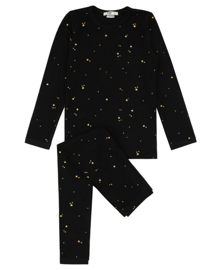 

Детский домашний комплект для мальчиков с принтом в виде звезд NoggiWear, Black