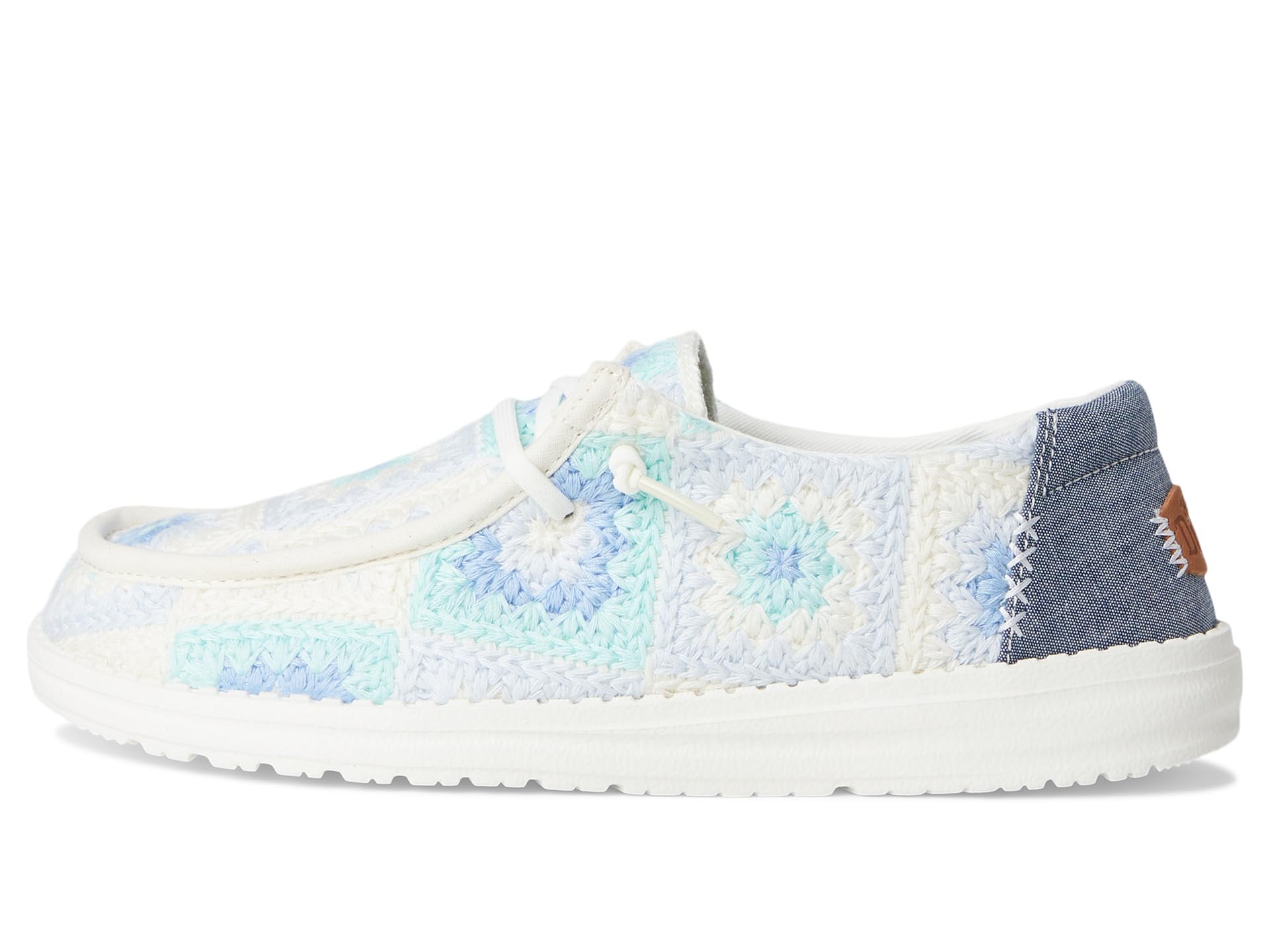 Кроссовки Hey Dude Wendy Cottage Crochet, цвет Bay Blue/Multi — фото 4