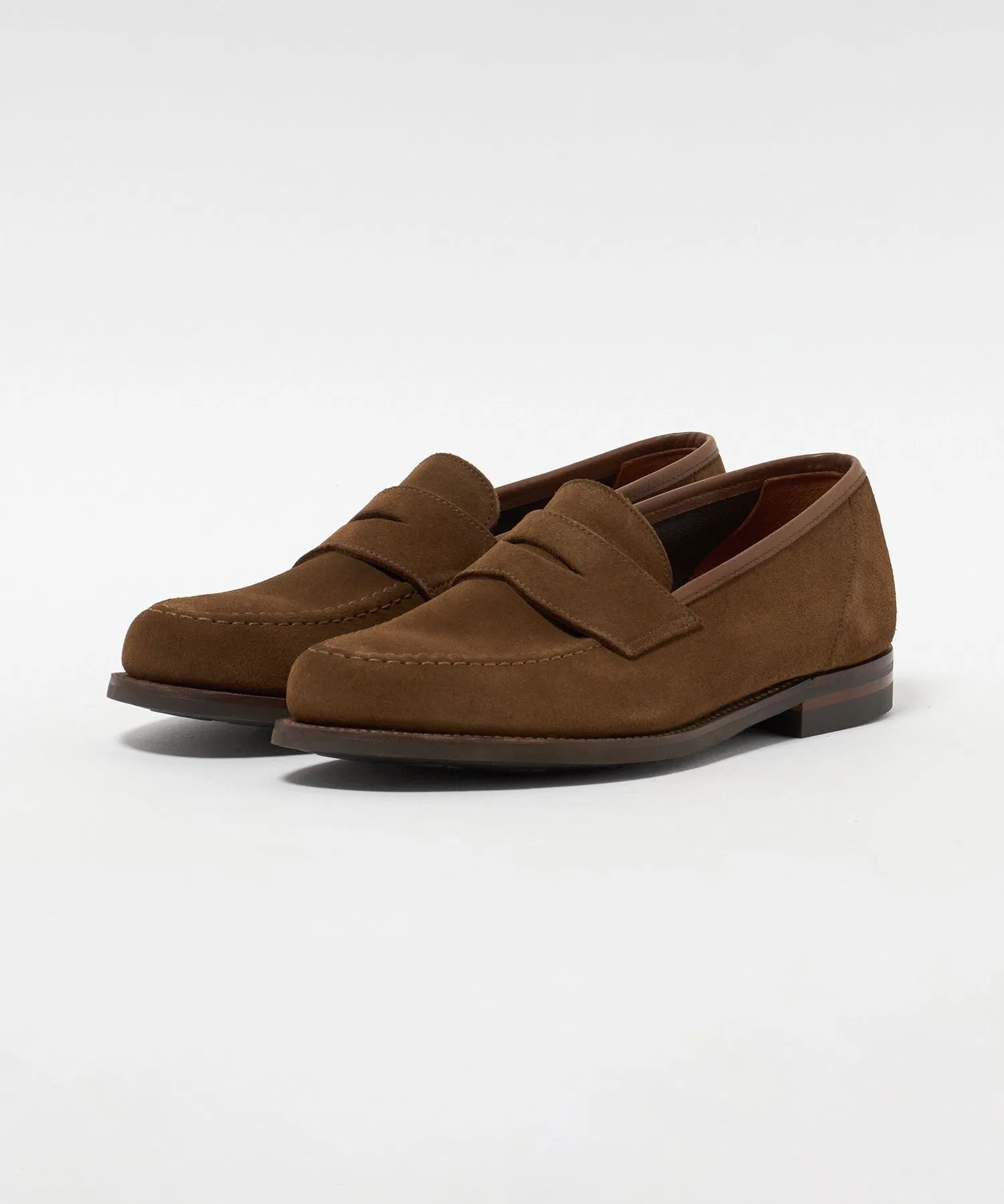 Мужские лоферы CROCKETT&JONES HARVARD2 SUEDE CITY SOLE — фото 2