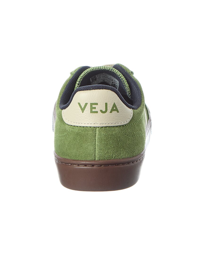 Маленькие замшевые кроссовки VEJA Volley, зеленый — фото 3