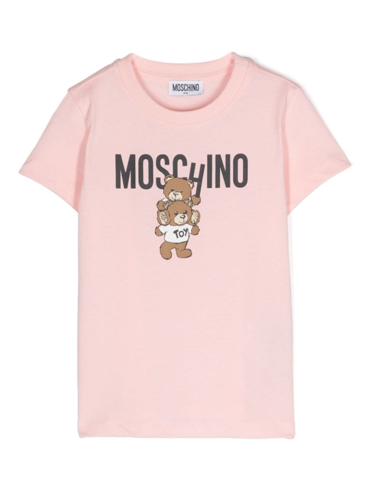 

Moschino Kids футболка с принтом Teddy Bear, розовый