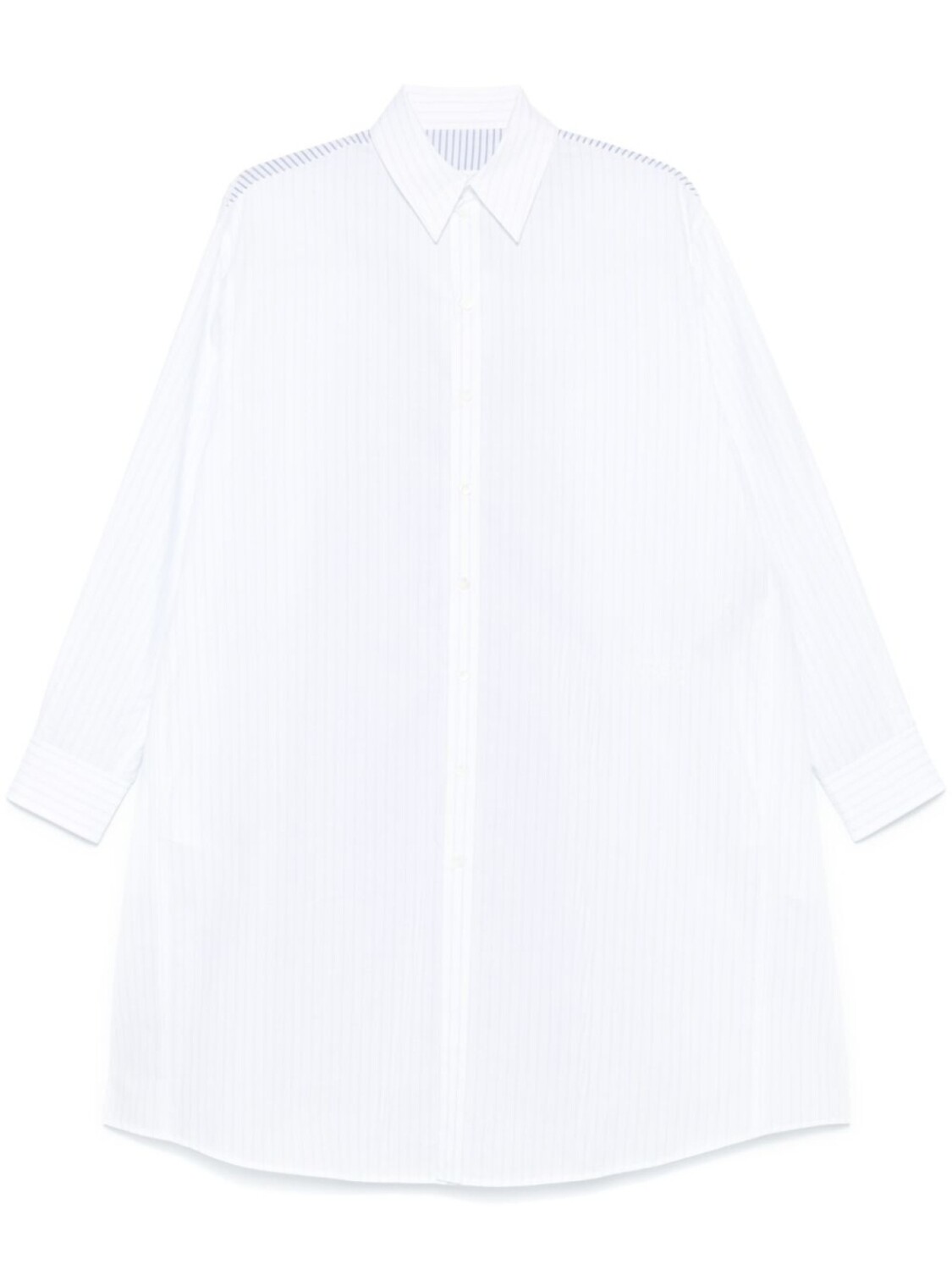 

MM6 Maison Margiela платье-рубашка в полоску, белый