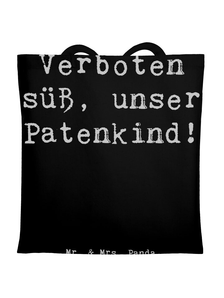 

Сумка для переноски Mr & Mrs Panda Verboten süß Patenkind, черный