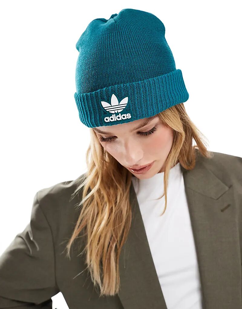 

Шапка-трилистник бини в бирюзовом цвете adidas Originals
