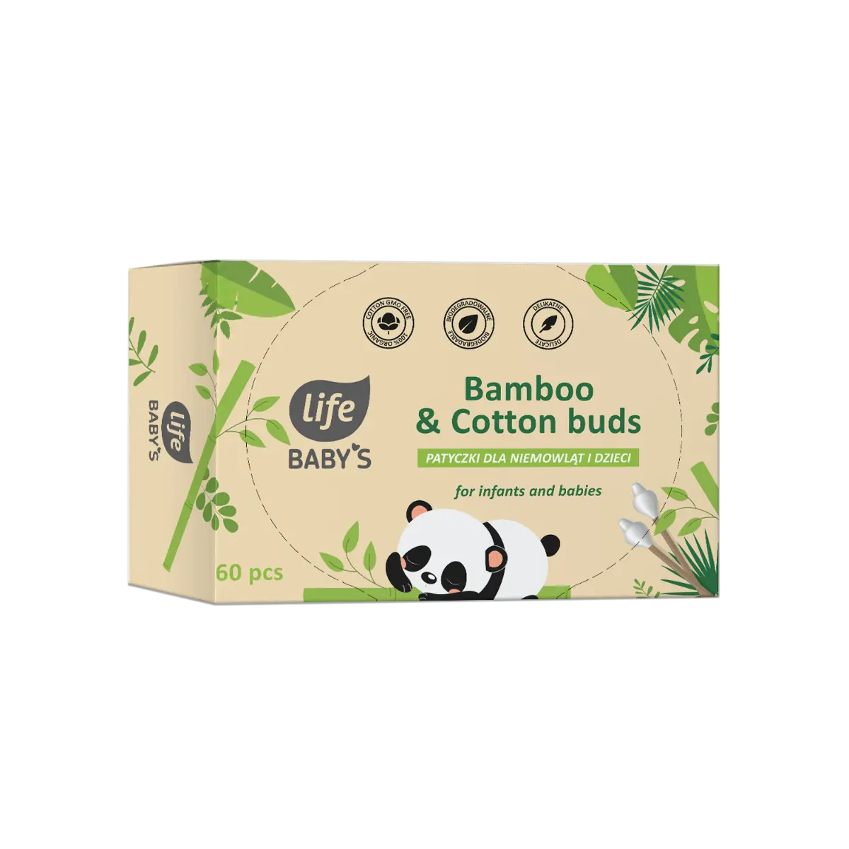 

Ватные палочки Life Baby's, 60 шт