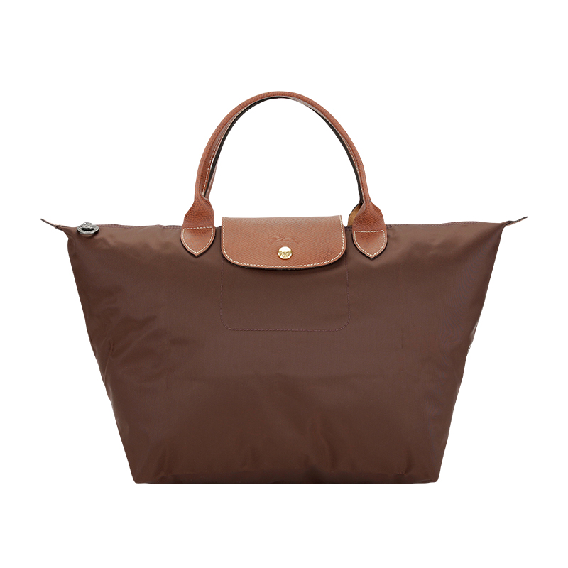 

Сумка Le Pliage из полиамидового полотна с кожаной отделкой Средний размер Ebony LONGCHAMP