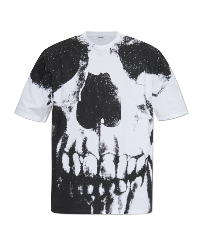 

Футболка с принтом Alexander Mcqueen, белый