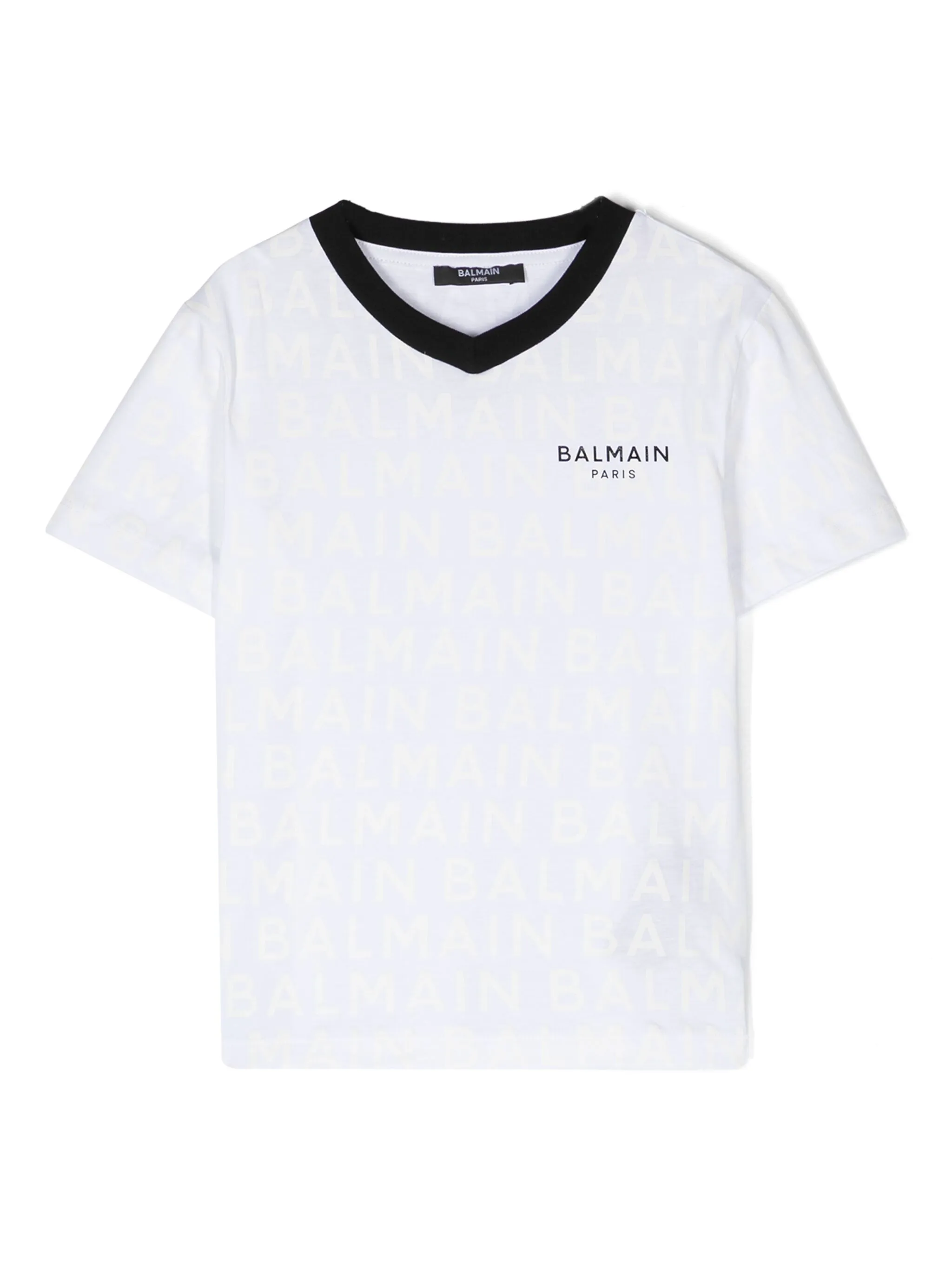 

Футболка с логотипом Balmain Kids, белый