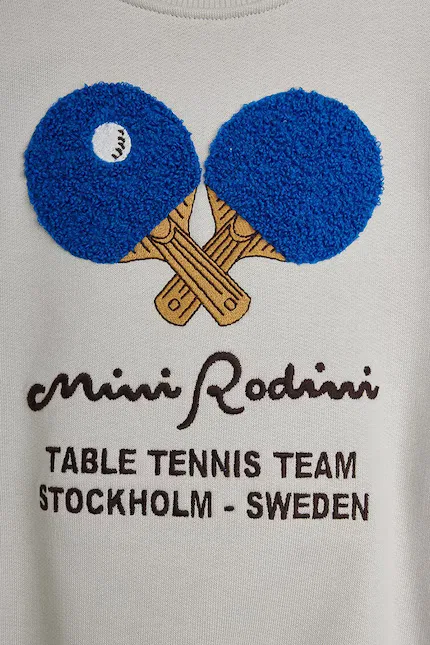 Свитшот детский Table Tennis Mini Rodini, серый — фото 4
