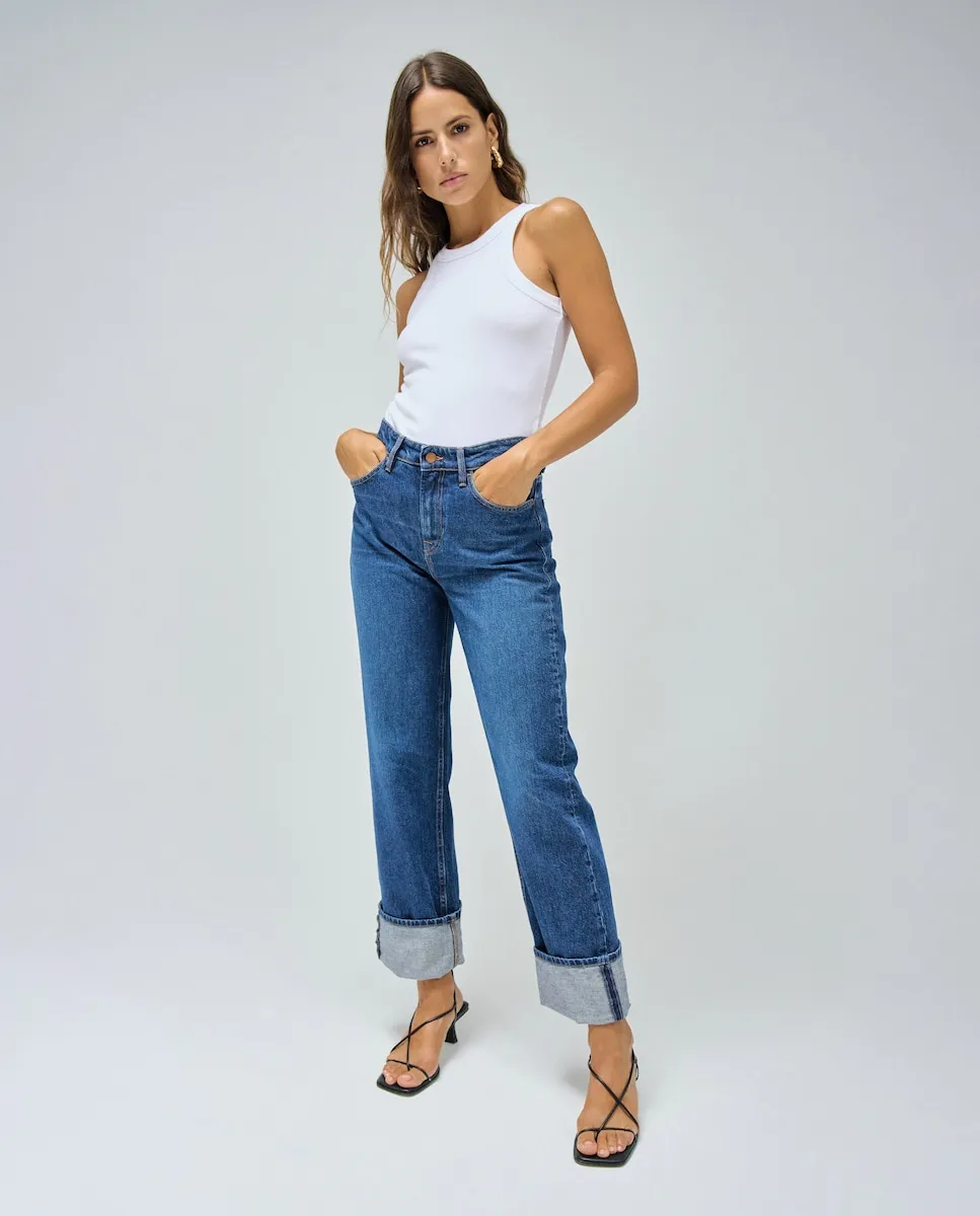 

Джинсы женские прямые с высокой посадкой Salsa Jeans, синий
