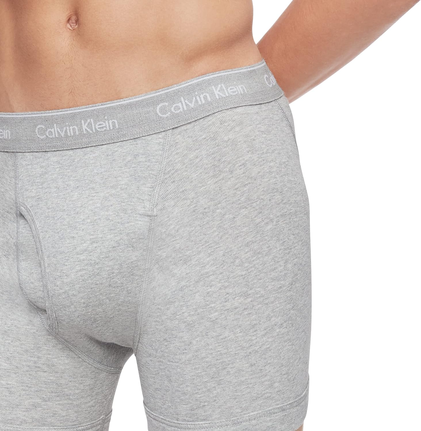 Комплект из 3 мужских боксеров Calvin Klein Cotton Classics, 3 Grey Heather — фото 4